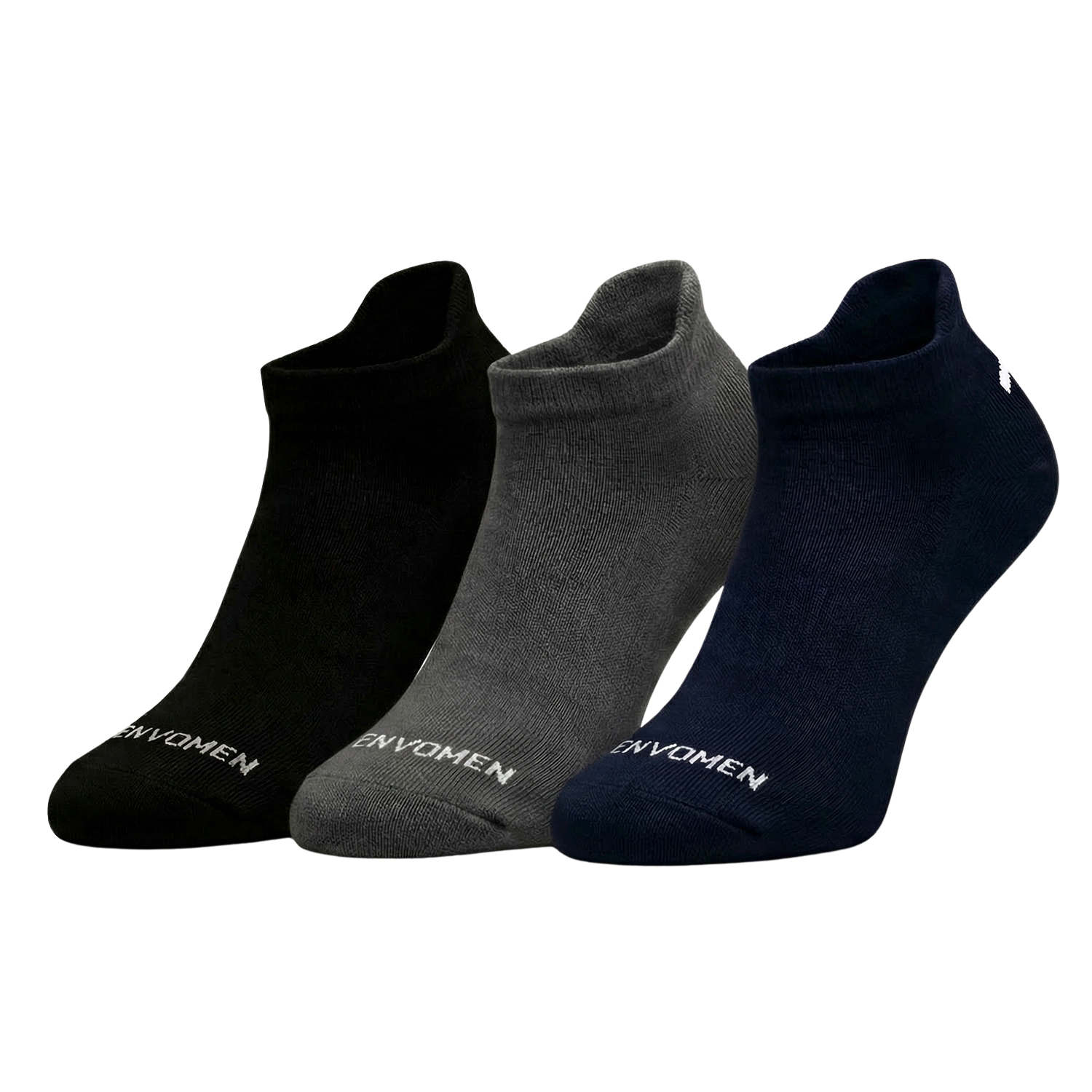 Envomen Casual Ankle Socks – Black | Lightweight | Breathable | Everyday Comfort
