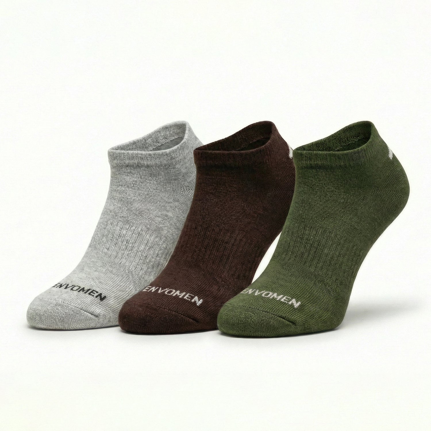 Envomen Sports Terry Socks – Army Green | Breathable | Cushioned Comfort