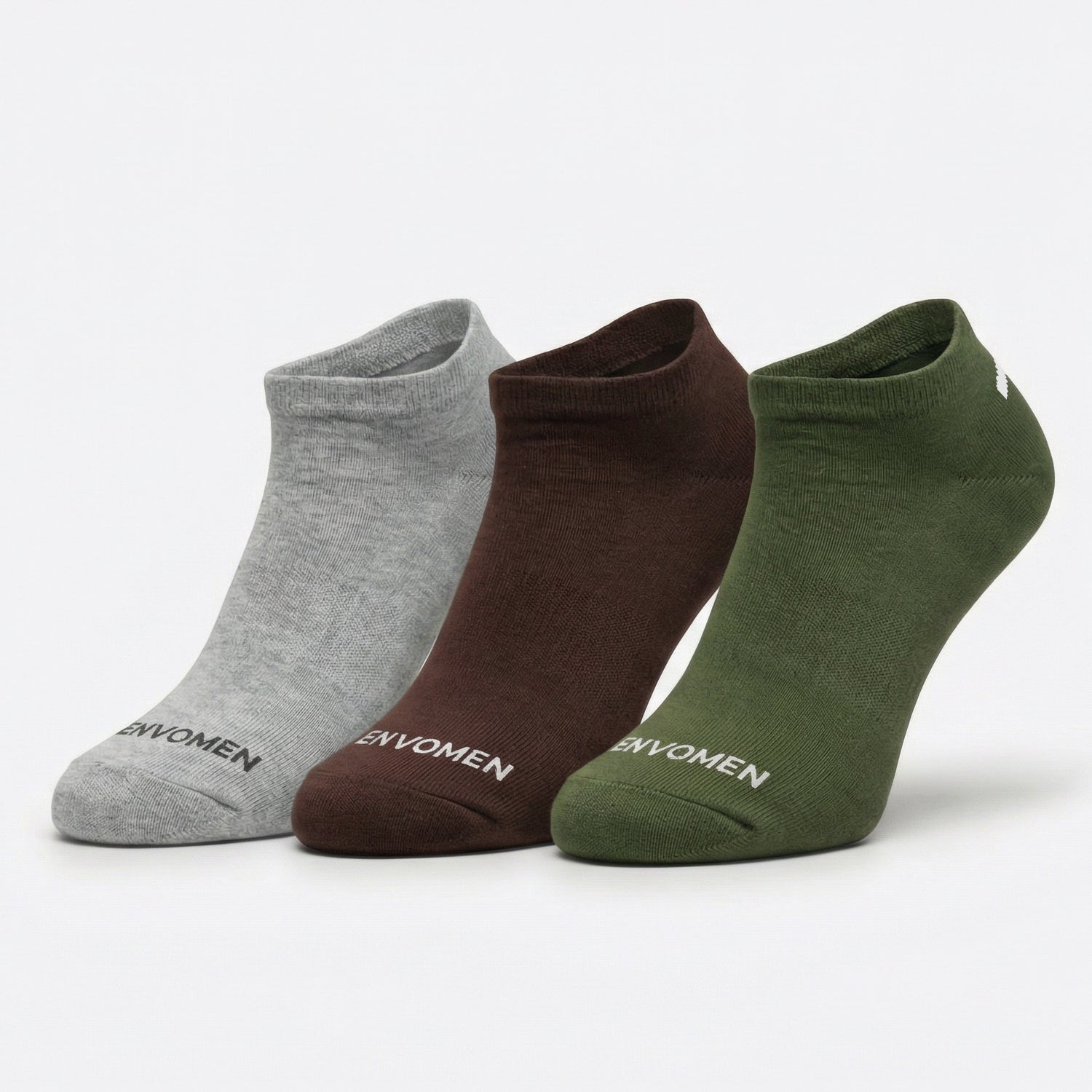 Envomen Casual Sneaker Socks – Green | Lightweight | Breathable | Everyday Comfort